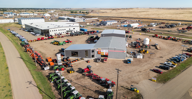 Birds eye view of Palliser sales dealership