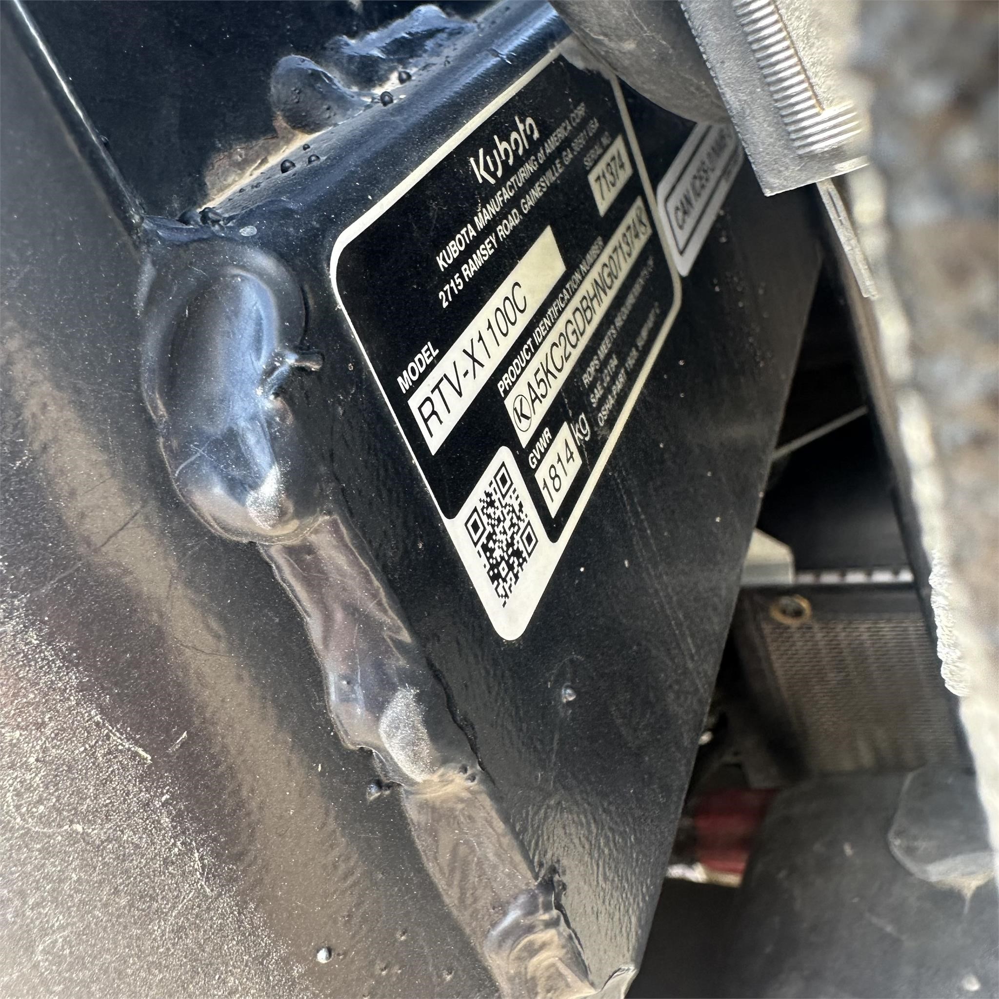 2022 Kubota RTV-X1100C