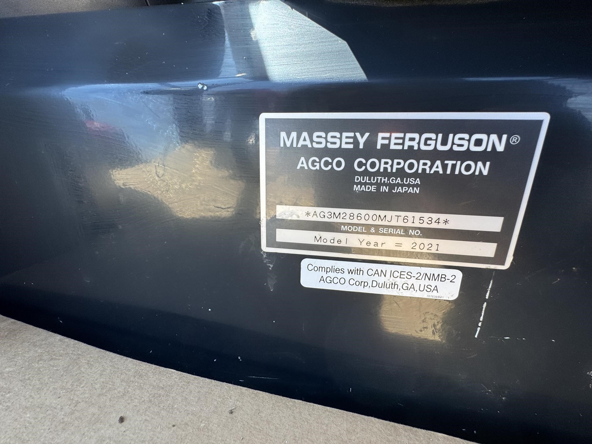 2021 Massey Ferguson 2860M