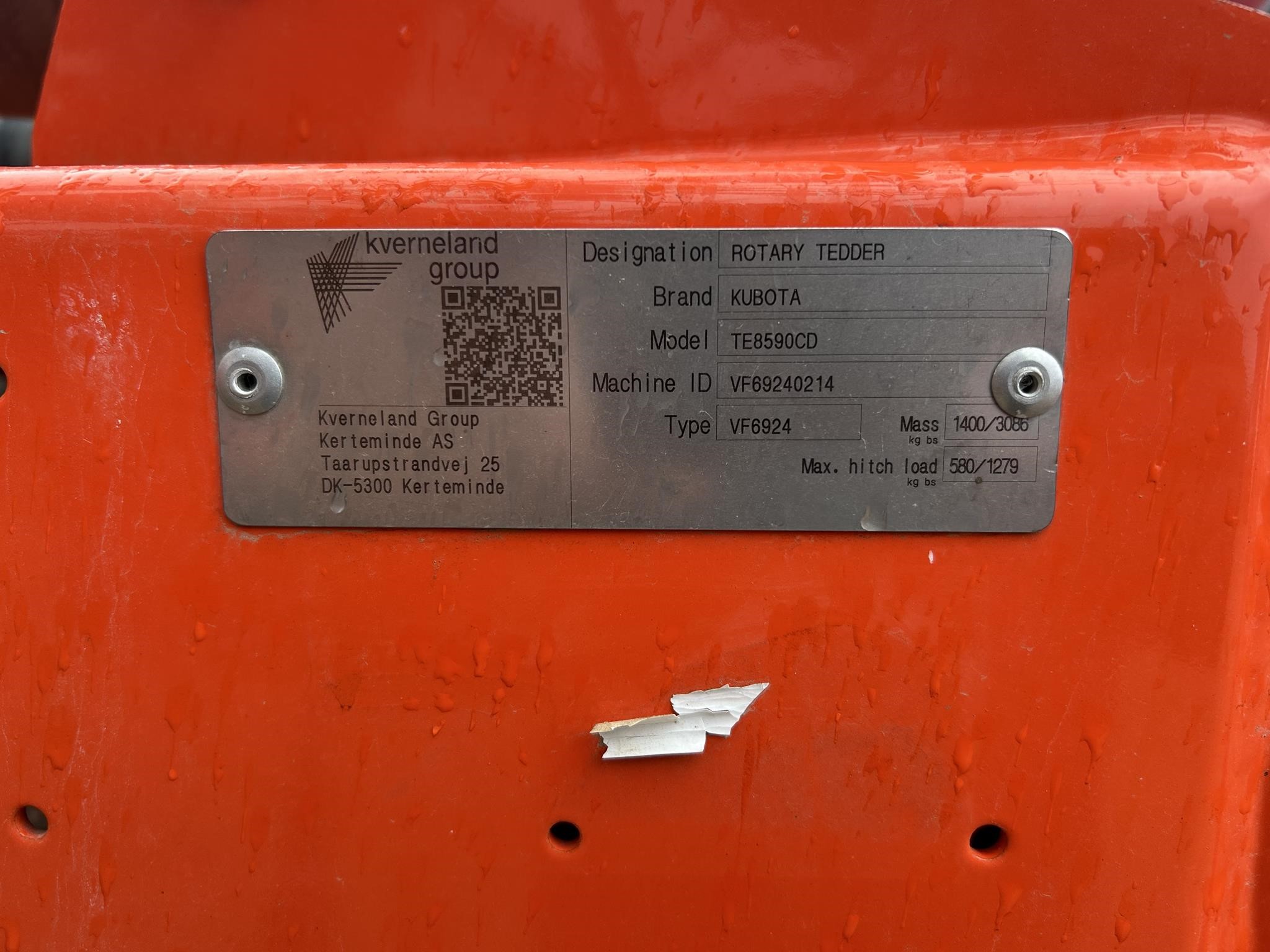 2023 Kubota TE8590CD