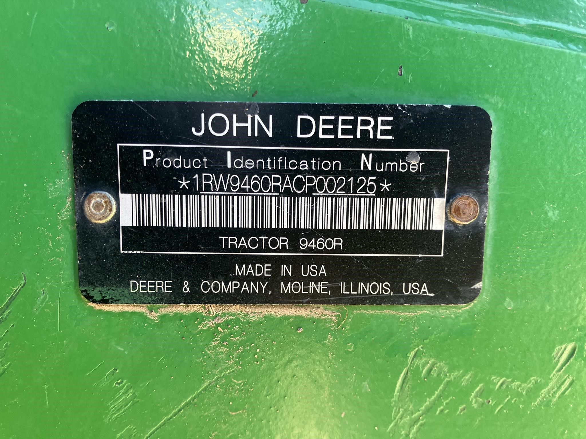 2012 John Deere 9460R