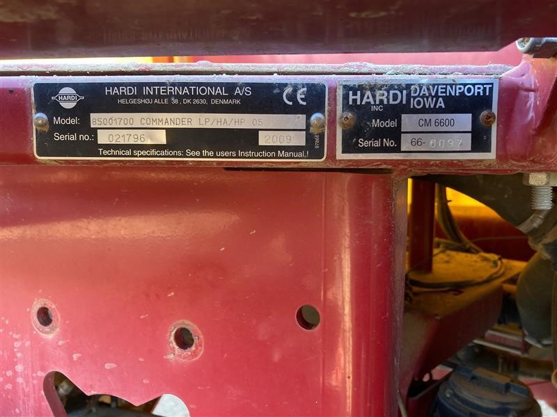2009 Hardi COMMANDER 6600