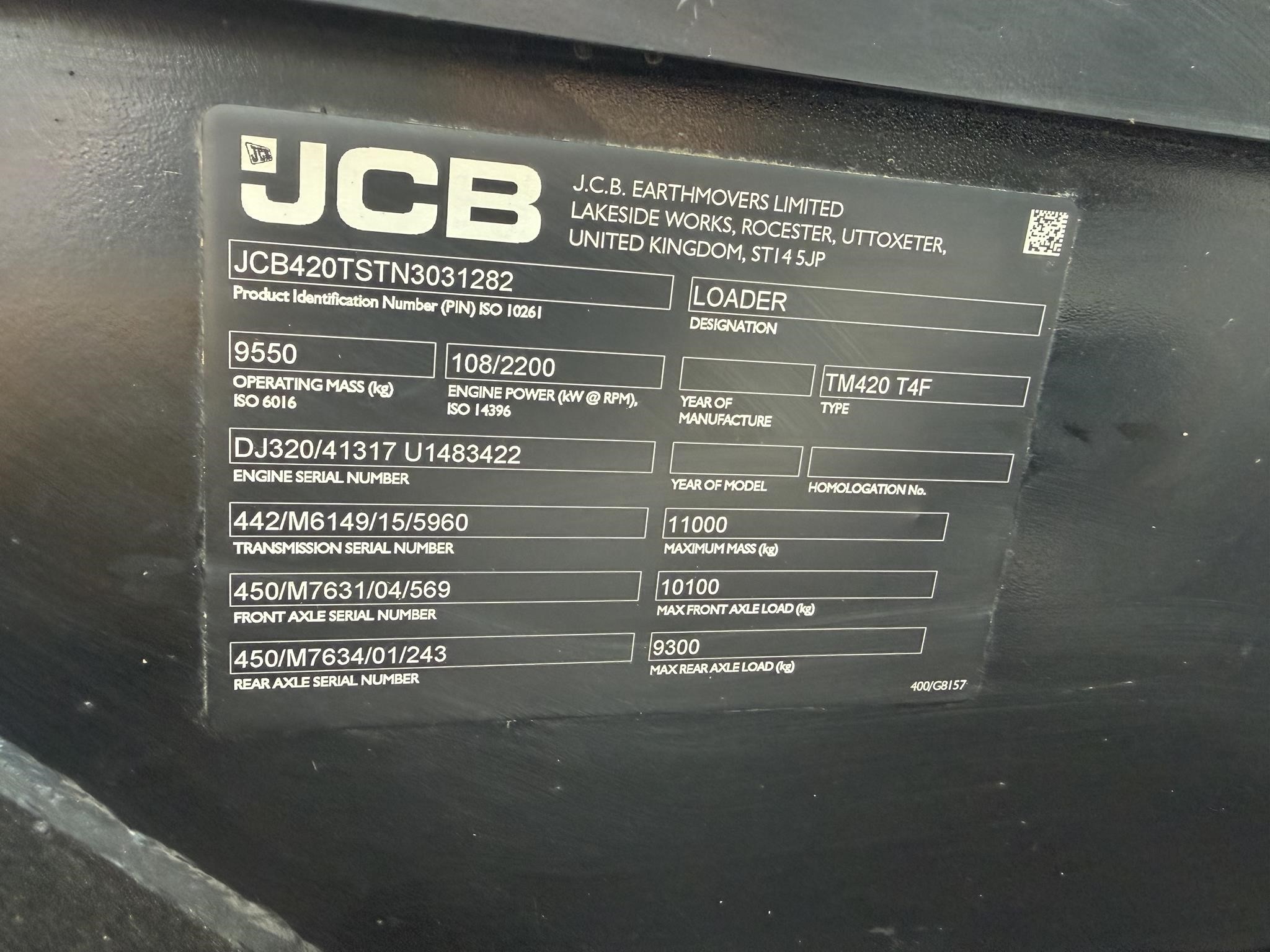 2022 Jcb TM420