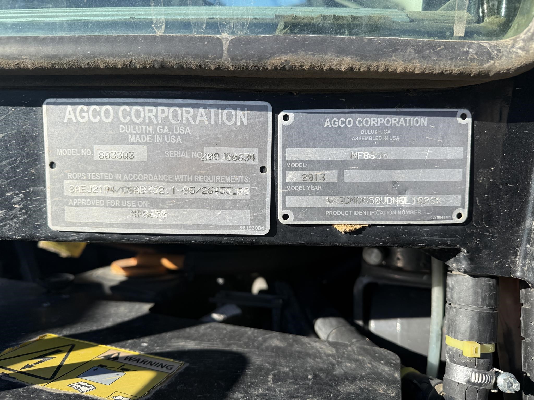 2013 Massey Ferguson 8650