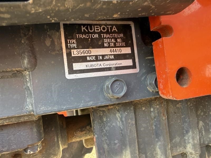 2018 Kubota L3560