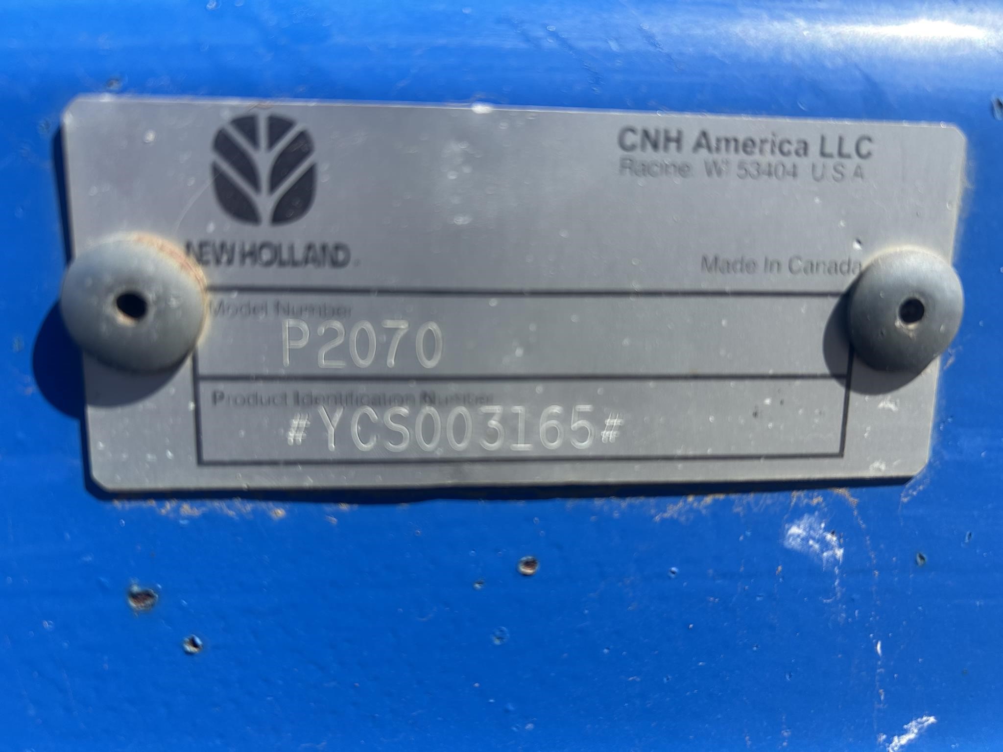 2013 New Holland P2070