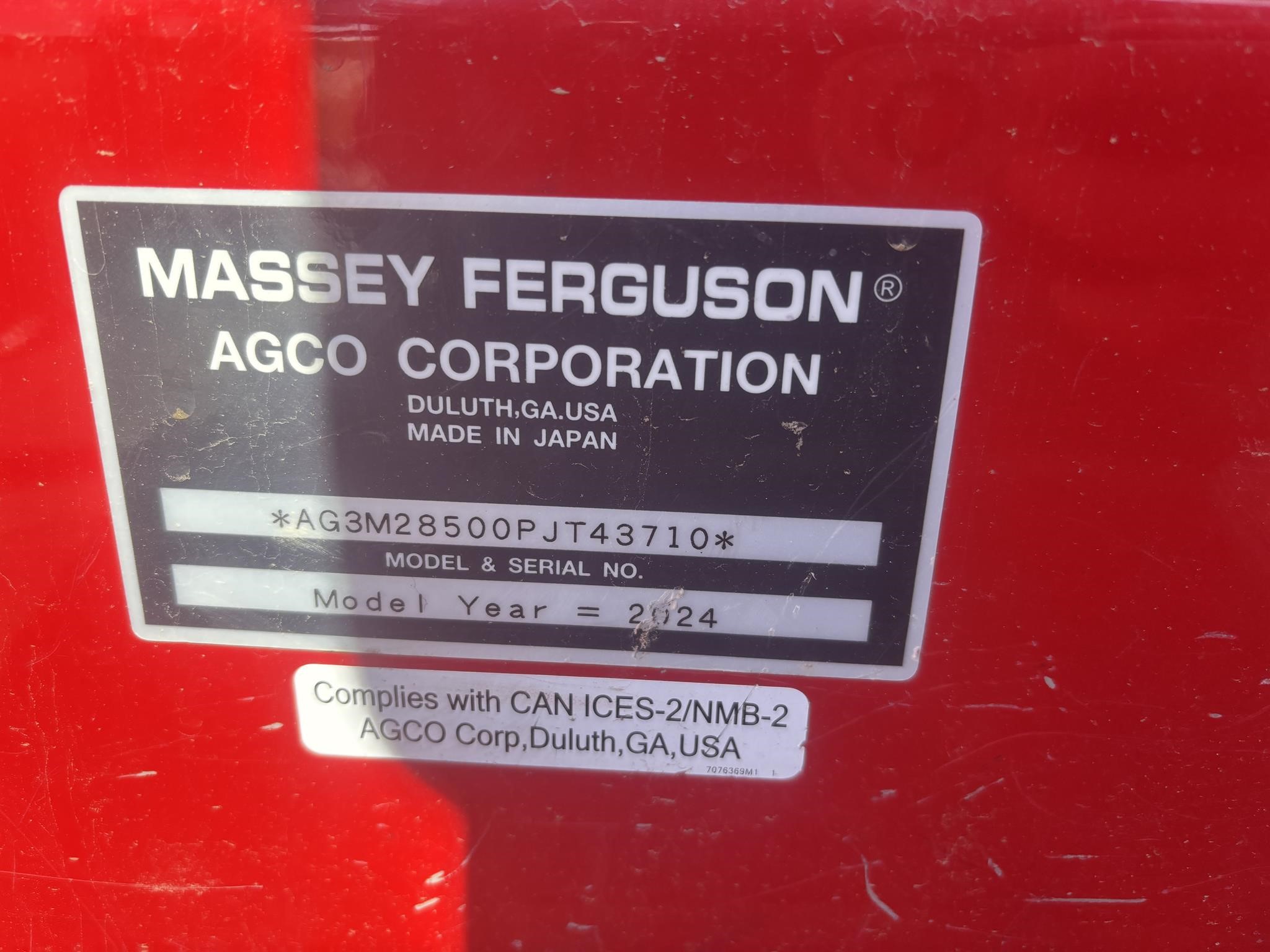 2024 Massey Ferguson 2850M