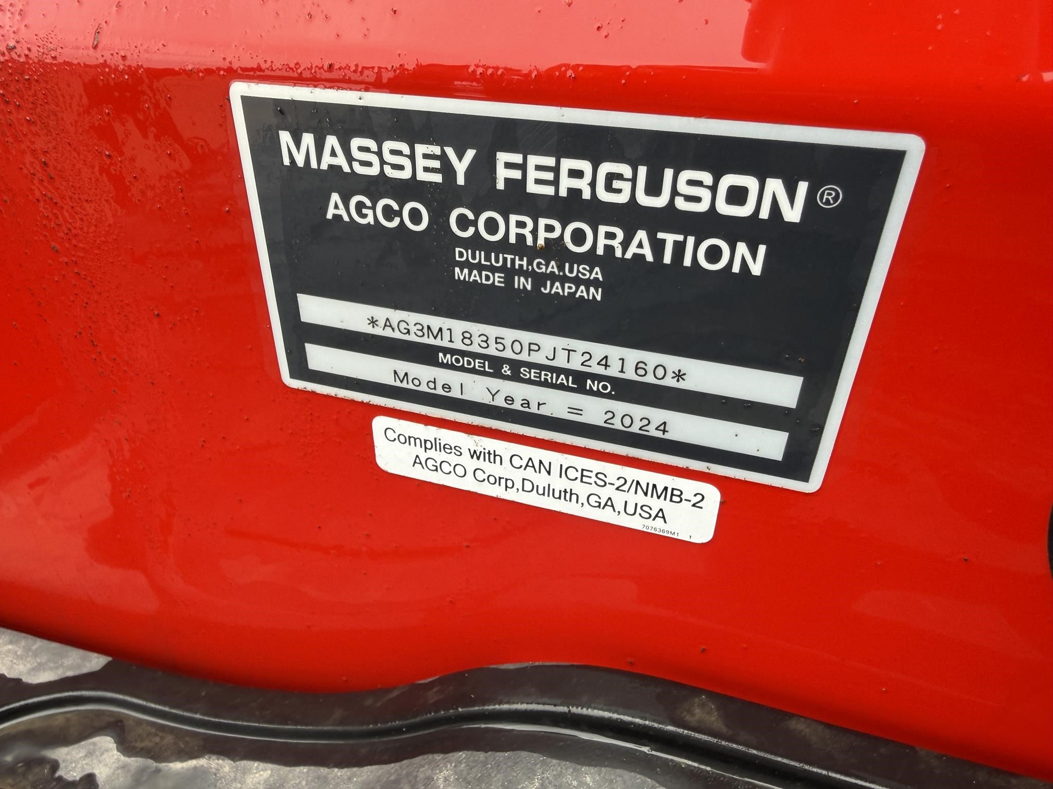 2024 Massey Ferguson 1835M
