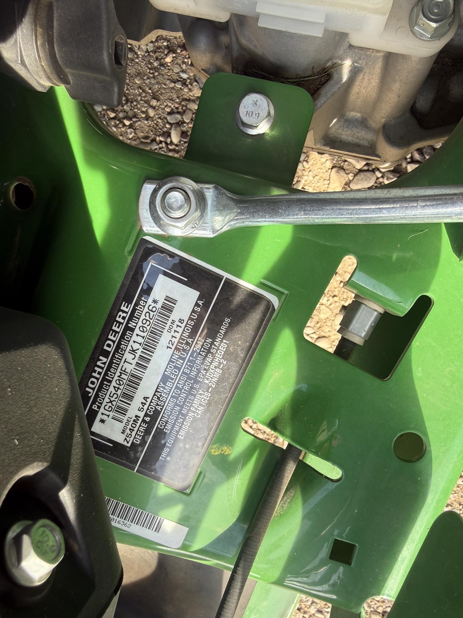 2018 John Deere Z540M