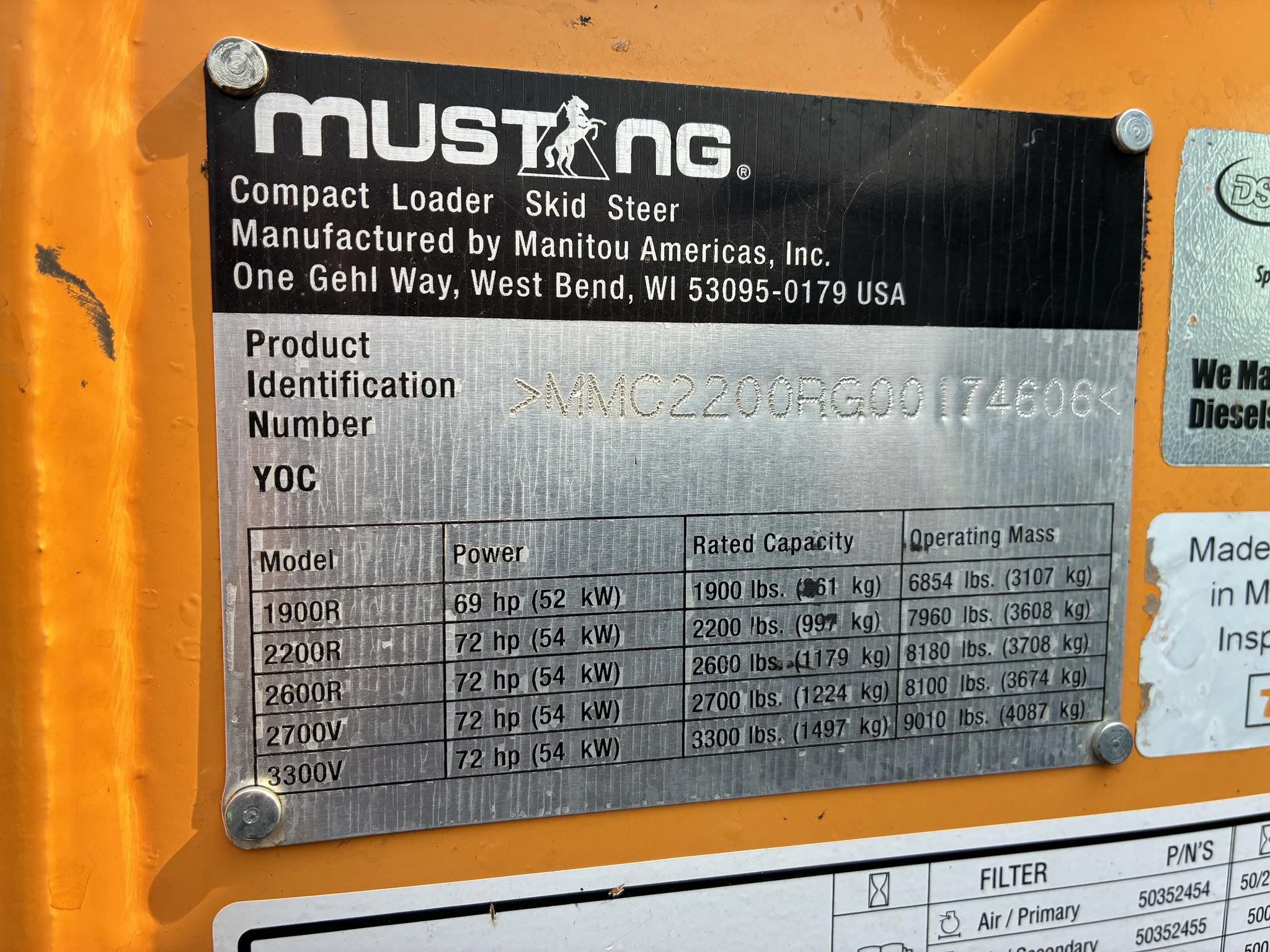 2014 Mustang 2200R